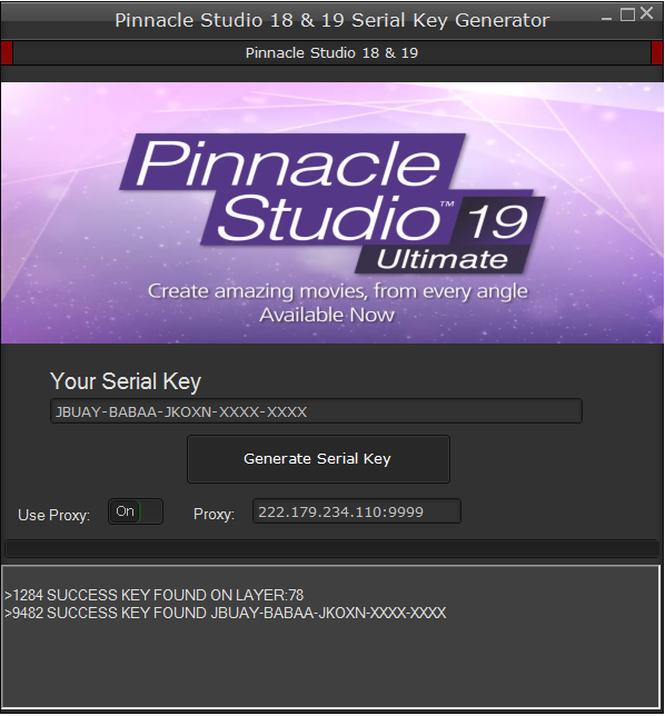 pinnacle studio 19 serial number